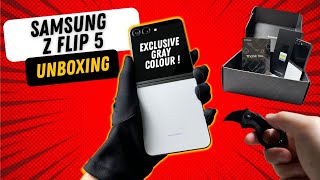Samsung Z Flip 5 (Exclusive Gray Color) : Unboxing – Speaker & Gaming Test (ASMR)