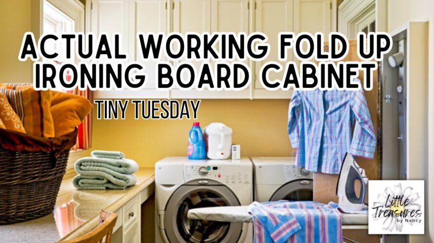 Here’s a space-saving DIY that actually works: Fold-Up Ironing Board Cabinet🏠✨