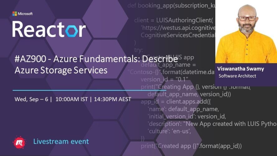 #AZ900 – Azure Fundamentals: Describe Azure Storage Services