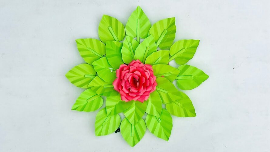 Beautiful Paper Flower Wall Hanging/Paper Craft For Home Decorations/DIY Wall Decor/Easy Wallmate