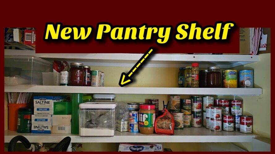 DIY Pantry Shelf to Maximize Storage Space