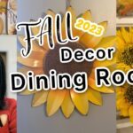 FALL HARVEST DINING ROOM #FALLDECOR & #DOLLARTREE DIY  #falldecoratingideas #falldecor2023 #autumn
