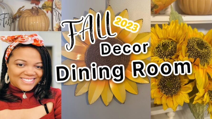 FALL HARVEST DINING ROOM #FALLDECOR & #DOLLARTREE DIY #falldecoratingideas #falldecor2023 #autumn