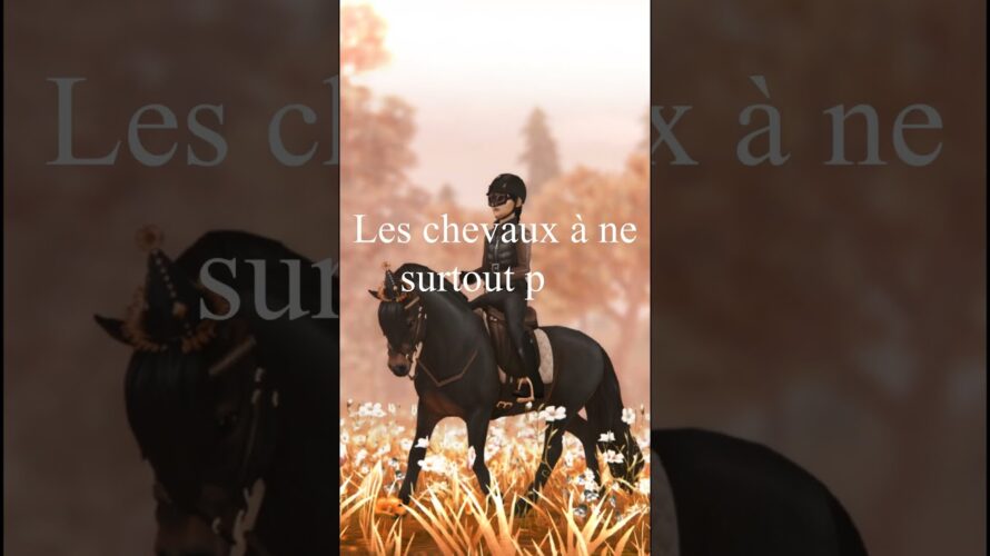Tu es nouveau sur SSO? Cette vidéo est faite pour toi ! #horse #pourtoi #saki #sso #edit