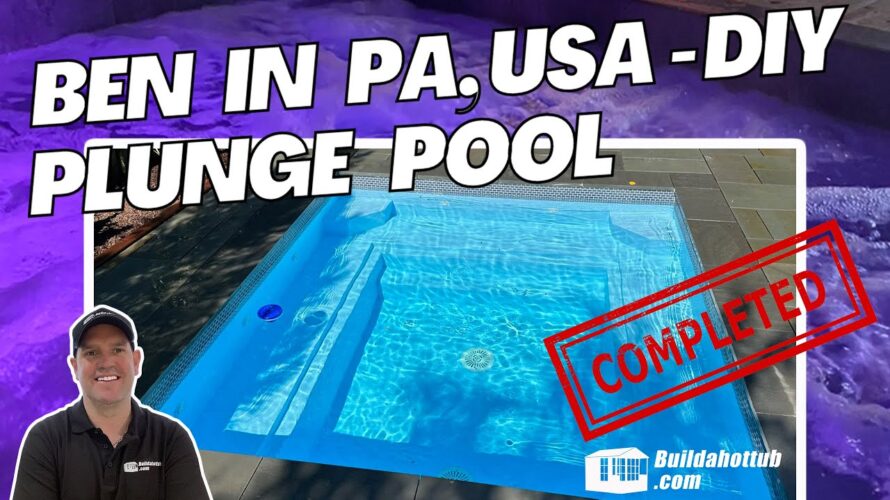 DIY Concrete Plunge Pool built by Ben in PA, USA – we follow his journey
