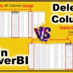 Delete all columns except a few in Power BI| Delete select columns in Power BI| #27