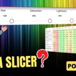 Slicer Controlled Color Properties in Power BI | HSLA Slicer in Power BI | HeatMap Table Power BI