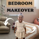 Girl Bedroom Makeover | DIY Twin Bed Build | Color Block Accent Wall | DIY Bookshelf | Bedroom Decor