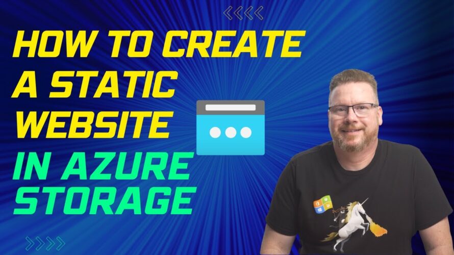 How to Create a Static Website in Azure Storage