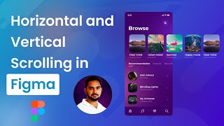 Horizontal and Vertical scrolling in Figma #tamil #figma