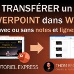 TRANSFÉRER un POWERPOINT vers WORD – Tutoriel rapide Microsoft 365