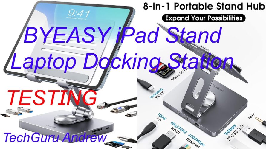 BYEASY 8 in 1 USB C Multiport Docking Hub