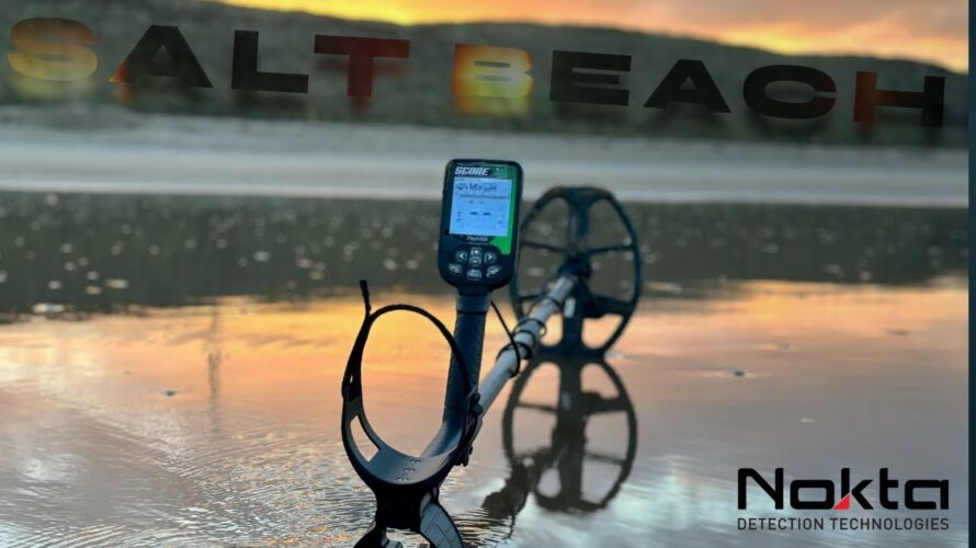 #GREAT #SCORE MET de NIEUWE – NOKTA SCORE – METAALDETECTOR! #video #beach