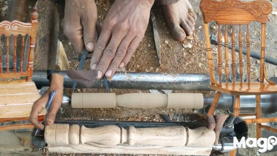 How To Make Wooden ChairWood Working Diy chair.Make in wood machine,by mhx max