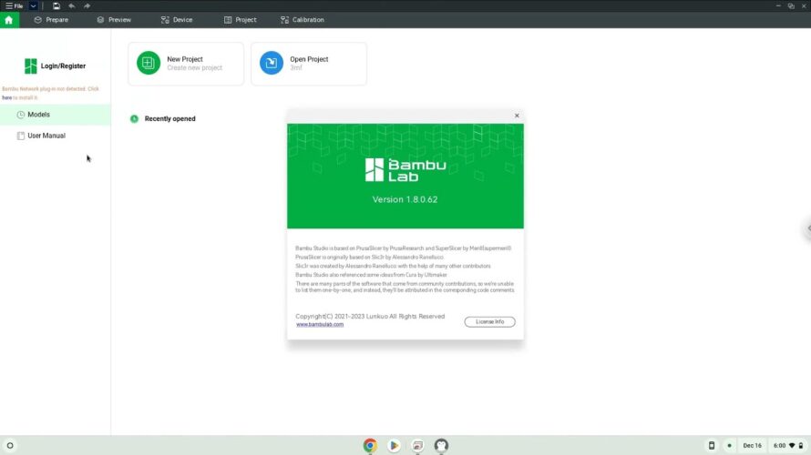 How to install Bambu Studio on a Chromebook