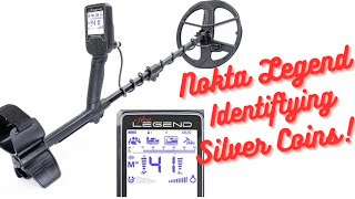 Nokta Legend: Identifying Silver Coins, a VDI Test