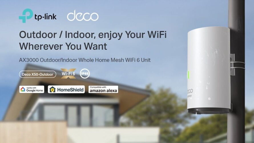TP-Link | Deco X50-Outdoor | AX3000 Outdoor/Indoor Whole Home Mesh Wi-Fi 6 Unit