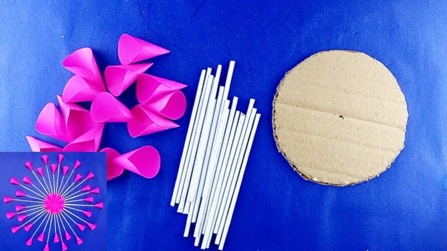Beautiful and easy paper wall hanging idea | home decor craft | DIy with paper | wall decor idea