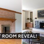 EXTREME Family Room Makeover | Modern Classic Style, DIY Marble Fireplace
