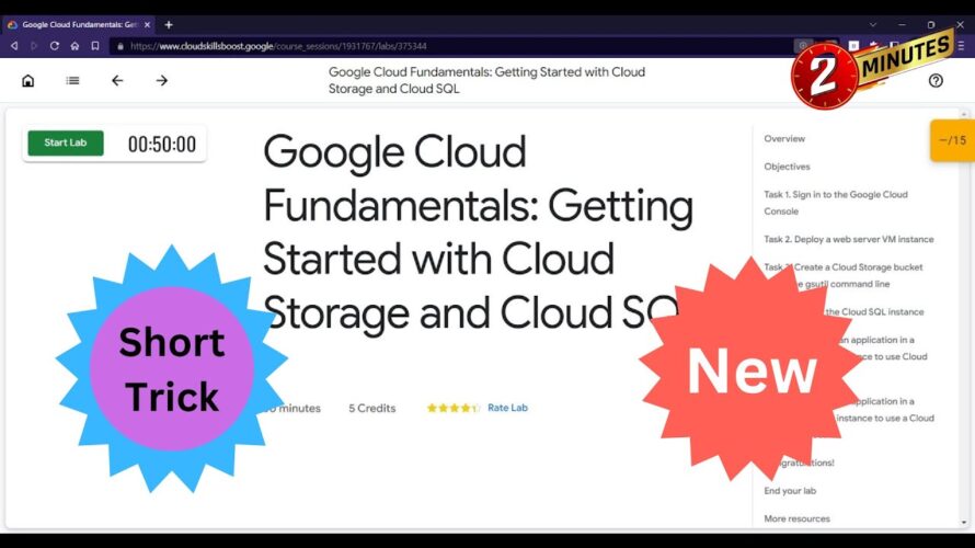 Google Cloud Fundamentals: Getting Started with Cloud Storage and Cloud SQL #qwiklabs || #coursera