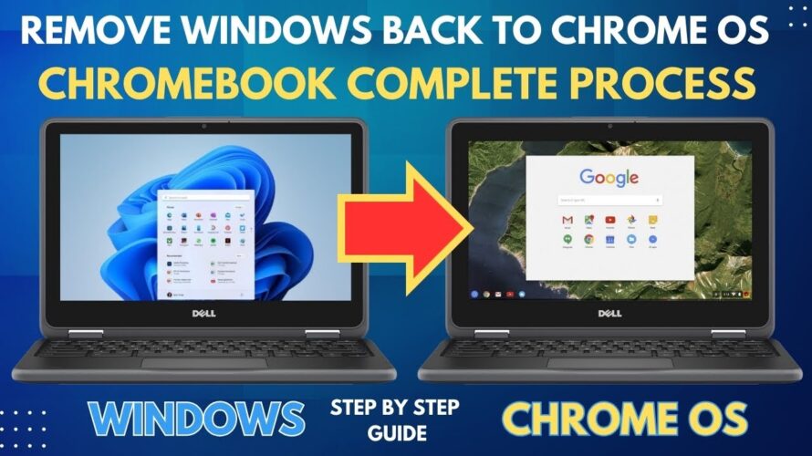 How To REMOVE Windows and Restore Your Chromebook OS | Chromebook Dell 11 3180 | Complete Guide 2024