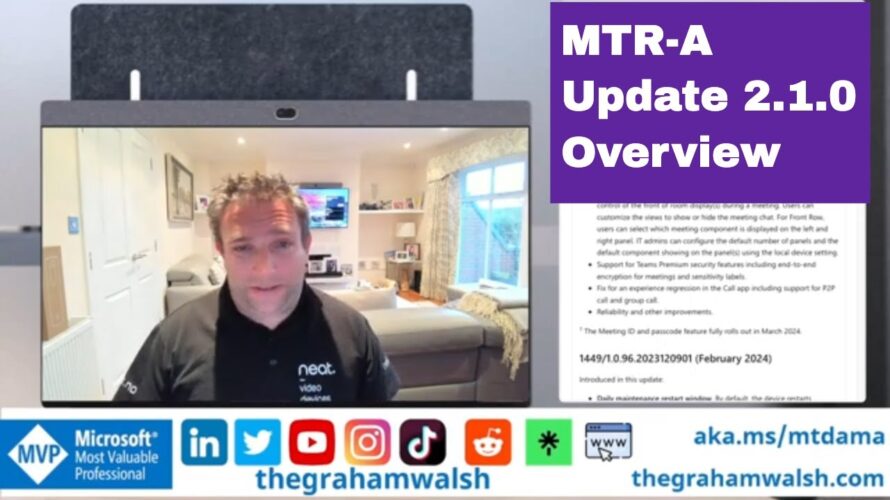 Microsoft Teams Room Update 2.1.0 2024