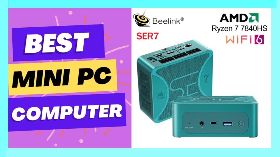 New Beelink SER7 Ryzen7 7840HS Up to 65W Mini PC DDR5 32GB SSD 1T NVME SSD Wifi6 Gaming Computer