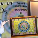 DIY Entrance & Living room wall decor – Peacock Lippan wall art work in 3D way😱