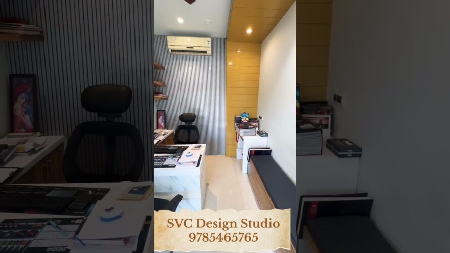 Beautiful small office renovation 😍😍 / Small Office Interior #interiordesign