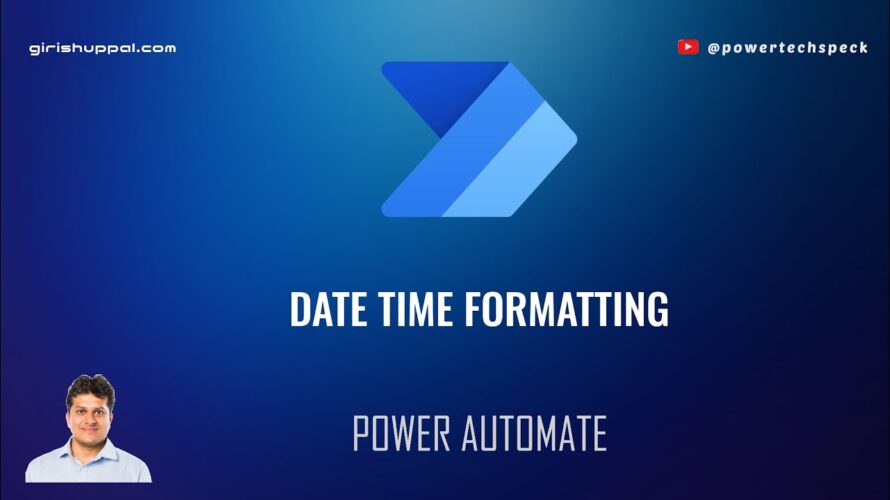 Date Time Format in Microsoft Power Automate