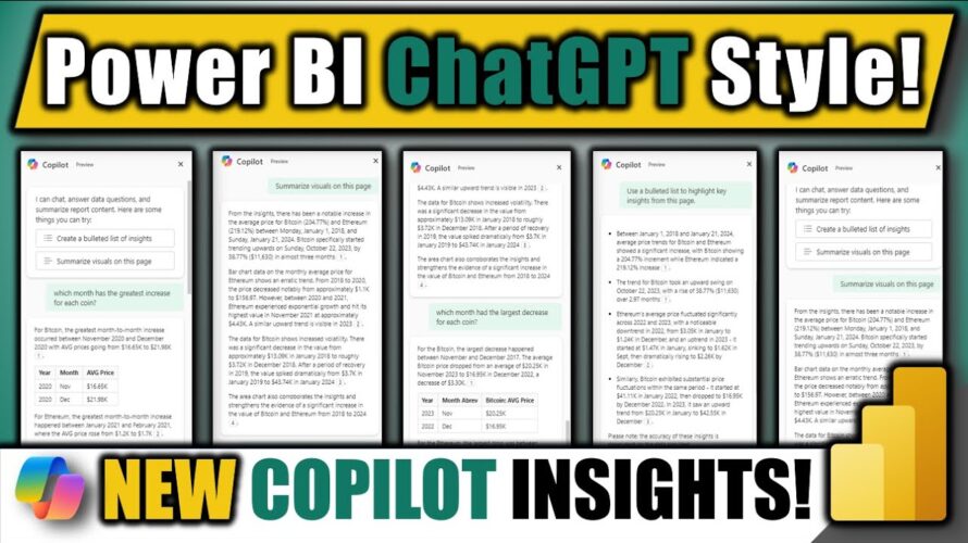 Power BI ChatGPT Style Insights! 2 New Copilot Features (Mar 2024)