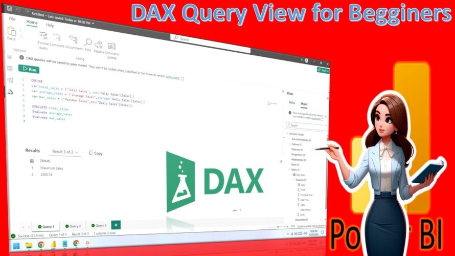 Power BI: DAX Query View for Beginners – Supercharge Your Dashboards with DAX Query View