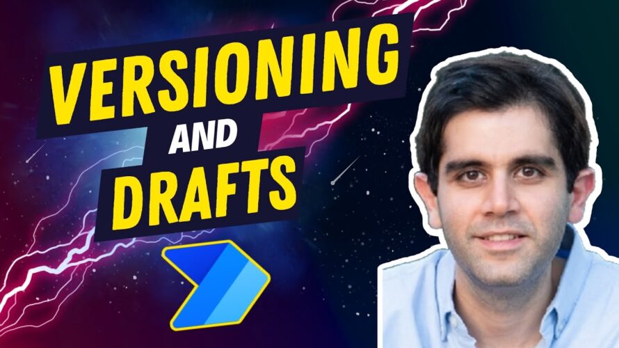 VERSIONING and DRAFTS in Power Automate cloud flows