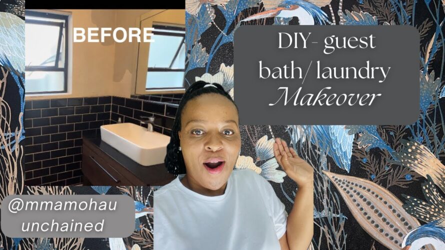 DIY Laundry/ guest bath makeover!! @MmaMohau