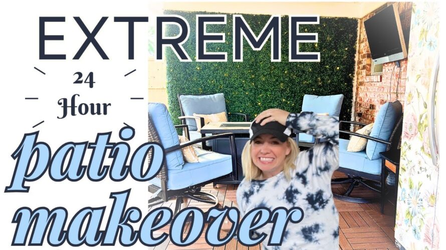 DIY EXTREME PATIO TRANSFORMATION | BACKYARD MAKEOVER