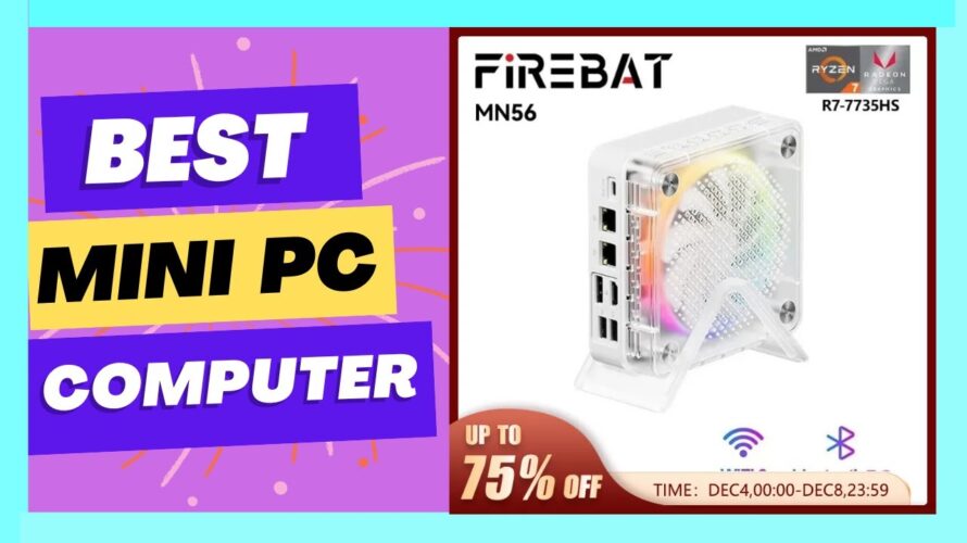 FIREBAT MINIPC AMD R7-7735HS Mini Pc Colorful Gamer 16GB 512GB