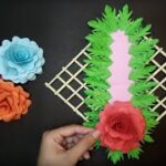 How to Make Flower Wall Hanging Tutorial/Home Decoratio/Art Work/ Ayesha Cute DIY