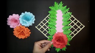 How to Make Flower Wall Hanging Tutorial/Home Decoratio/Art Work/ Ayesha Cute DIY