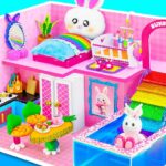 How to Make Cute Bunny House has Bed Room, Kitchen, Living Room,Swimming Pool ❤️ DIY Miniature House