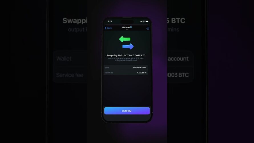Swap crypto tokens from Telegram in a few clicks with Fintopio 💎#DeFi #Crypto #shorts
