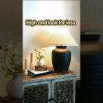DIY High-End Lamp for Less #diy #thrifteddecor #decoratingonabudget #thriftedhome #diyideas