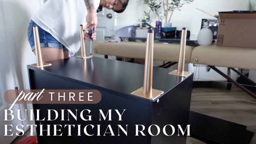 ESTHETICIAN ROOM PART 3: New cabinet & supplies!