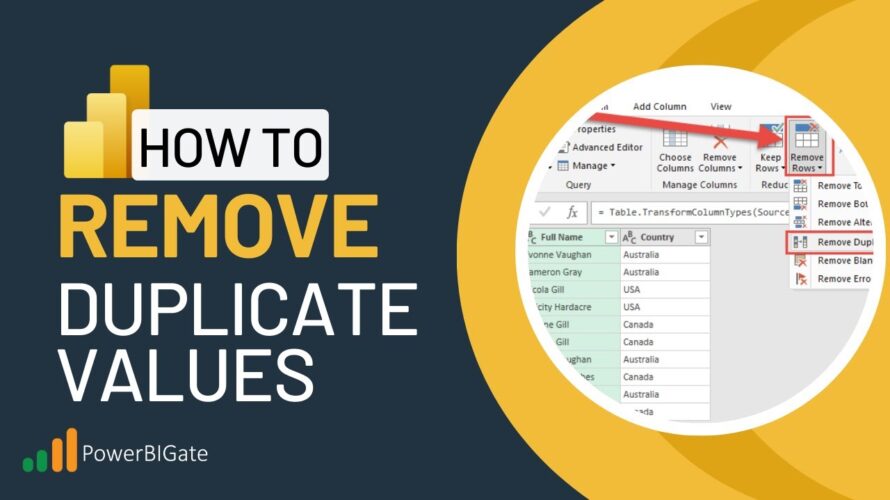 How to Remove Duplicates in Power BI Using Power Query Editor | 100 Days of Power BI