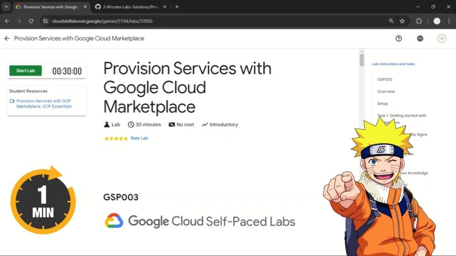 Provision Services with Google Cloud Marketplace | #qwiklabs | #GSP003