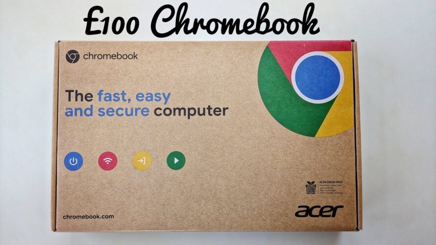 Unboxing the £100 / $126 Chromebook