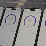 【新宿西口ヨドバシ前】au、ドコモ、ソフトバンク、楽天モバイルの5G通信速度を比べてみた