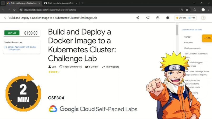 Build and Deploy a Docker Image to a Kubernetes Cluster: Challenge Lab | #qwiklabs | #GSP304