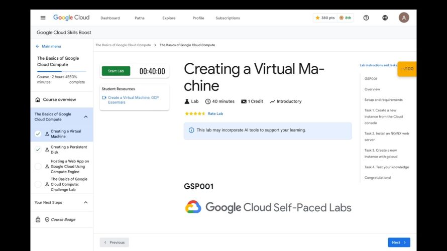 Creating a Virtual Machine Lab | The Basics of Google Cloud Compute |GOOGLE CLOUD ARCADE Facilitator