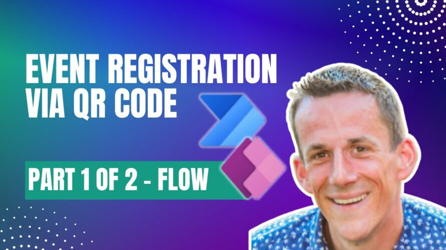 Event registration via QR Code using the Power Platform