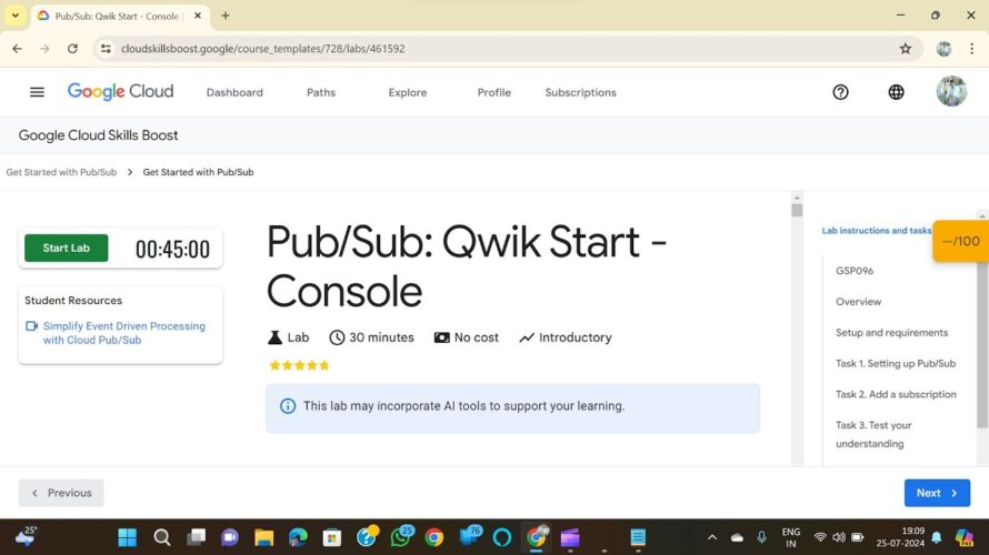 Google Cloud Pub/Sub: Qwik Start – Console || #engineeringupdate #GSP096